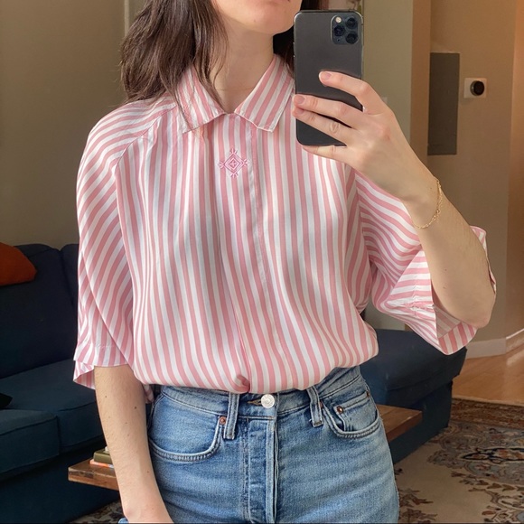 Vintage Striped Blouse 🍭 - Picture 3 of 3